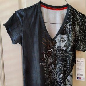 INKnBURN Lust V Neck NEW with Tags Sz M